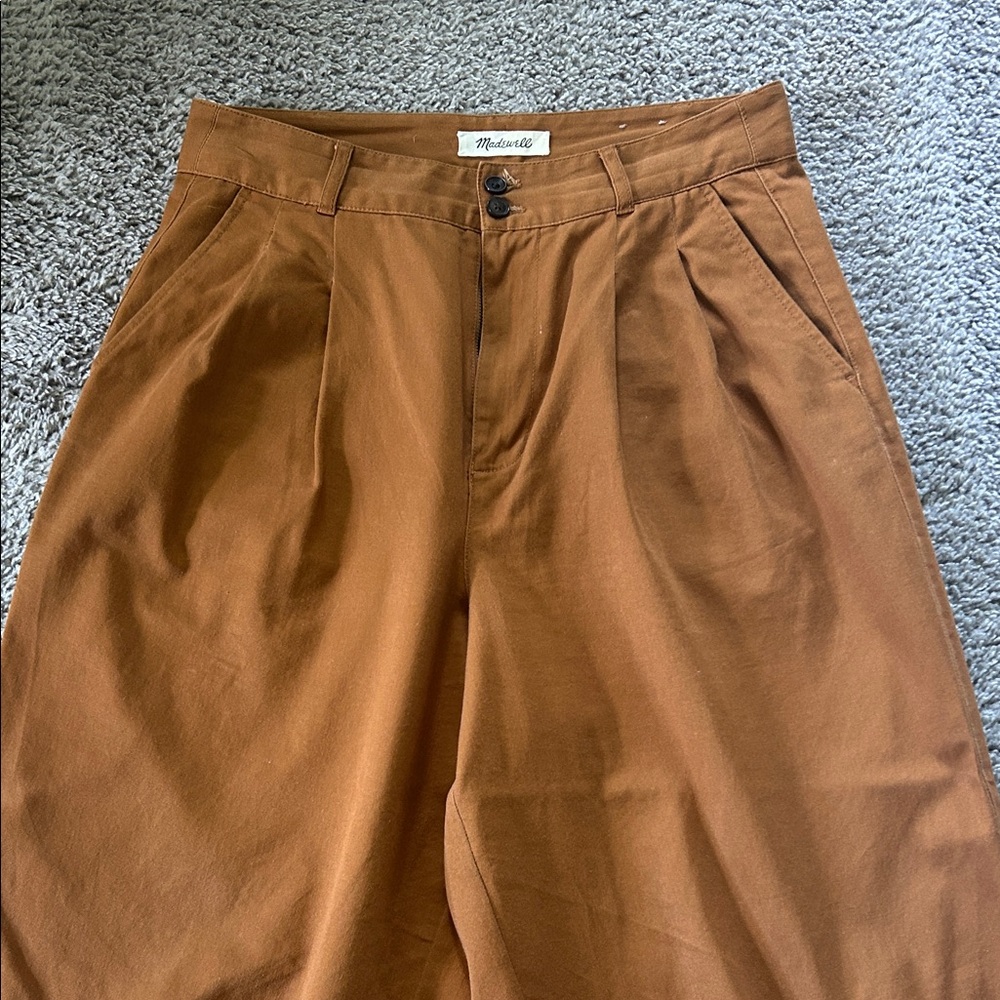 Madewell Rust Wide-Leg Pants - Picture 8 of 11